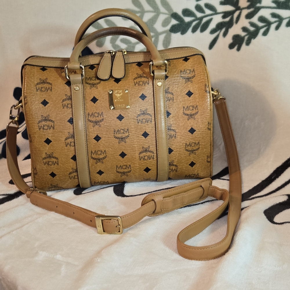 MCM Tan Monogram Handbag - Picture 16 of 16